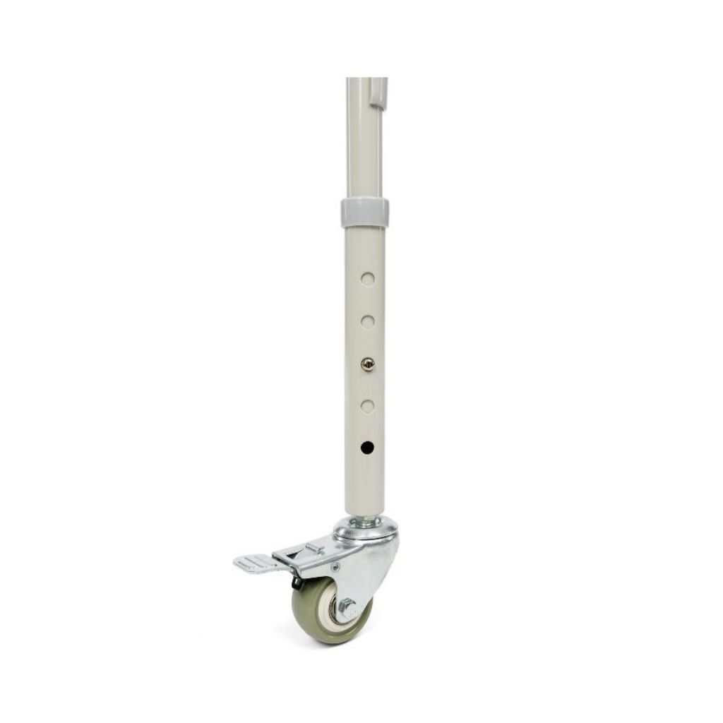 Basis opvouwbare toiletstoel / bekkenstoel met wielen