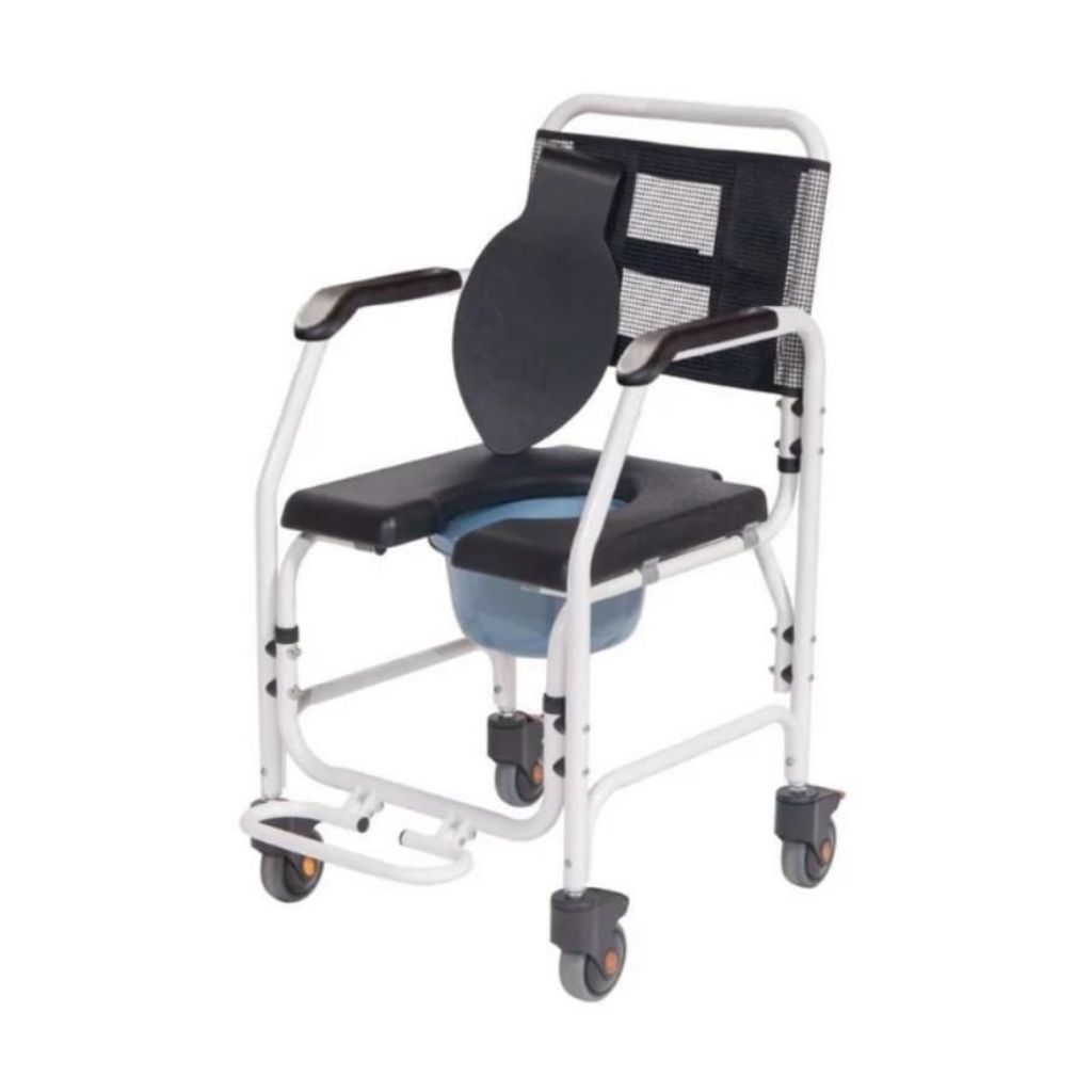 ASPER toilet- en badstoel met wielen - smal model