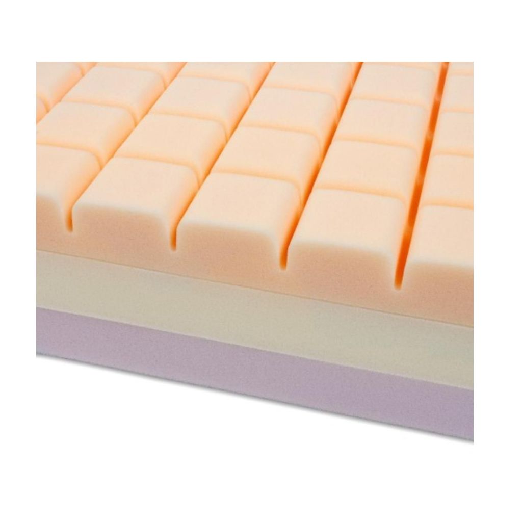 LUXE 3-laags drukontlastende matras met waterdichte hoes - 200 X 90 X 15