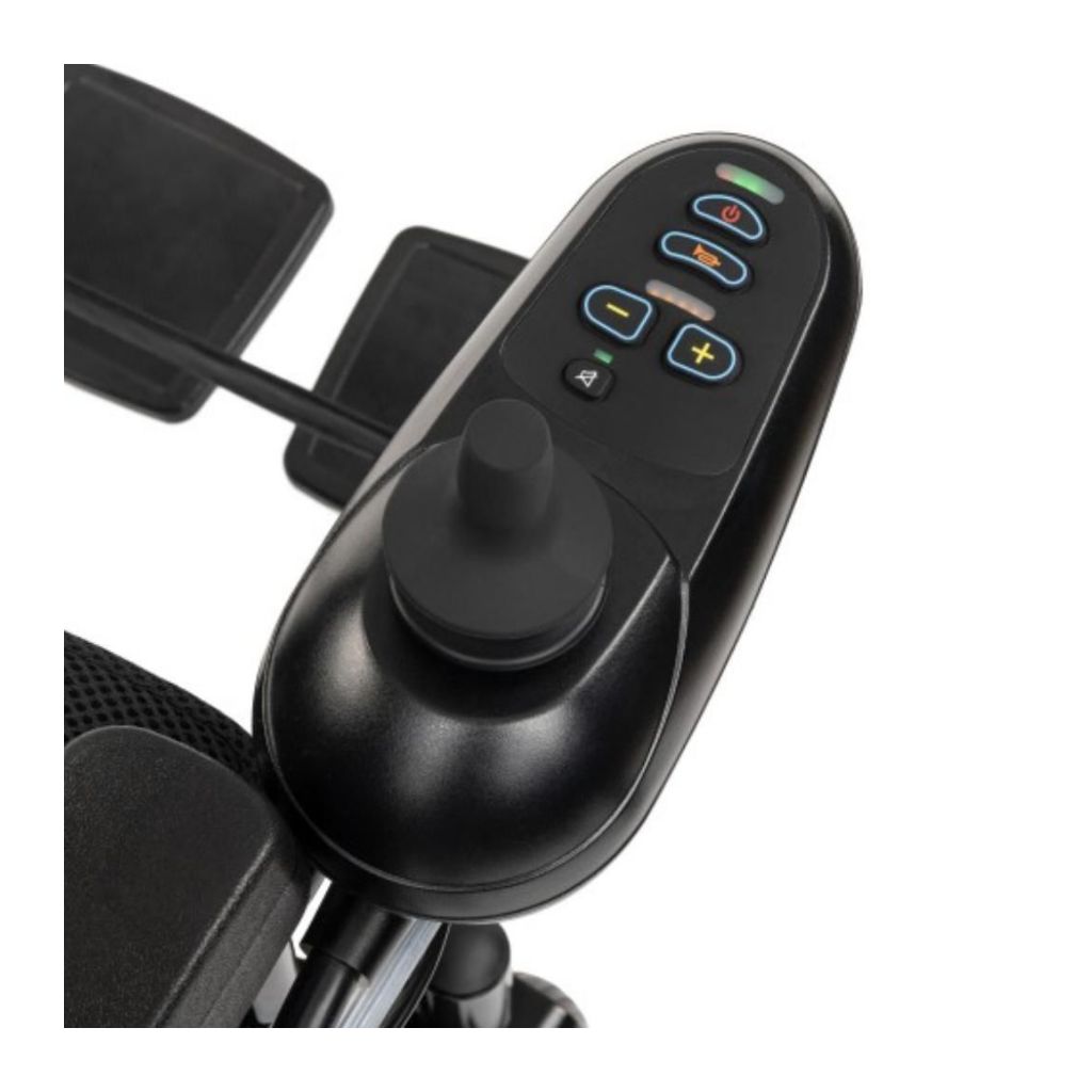 ELECTRIC TIM el - rolstoel inclusief joystick voor begeleider | Grote achterwielen