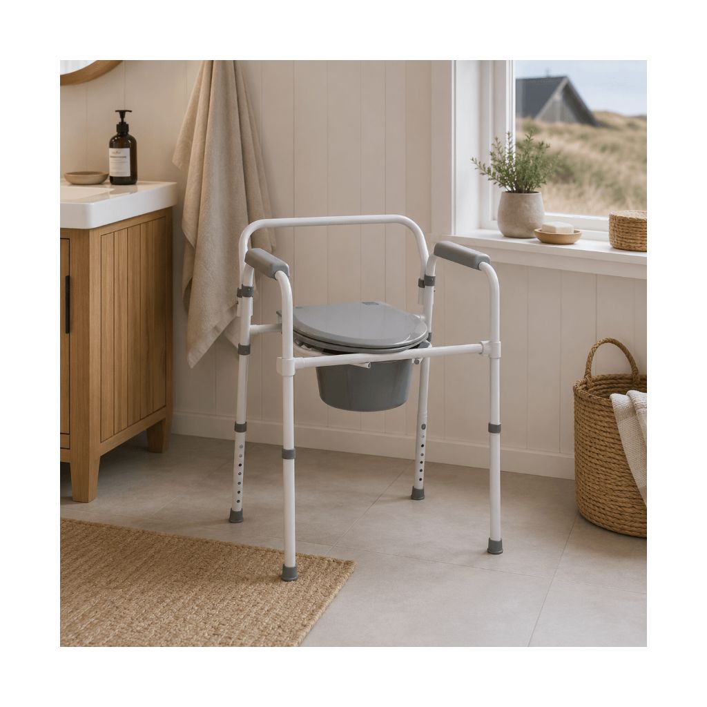 Opvouwbare toiletstoel / bassinstoel | Snelle ontgrendeling