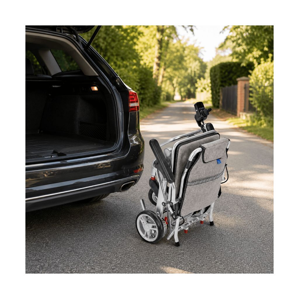 SMART TIM ultralicht elektrische rolstoel | 14,7 kg | Zilver