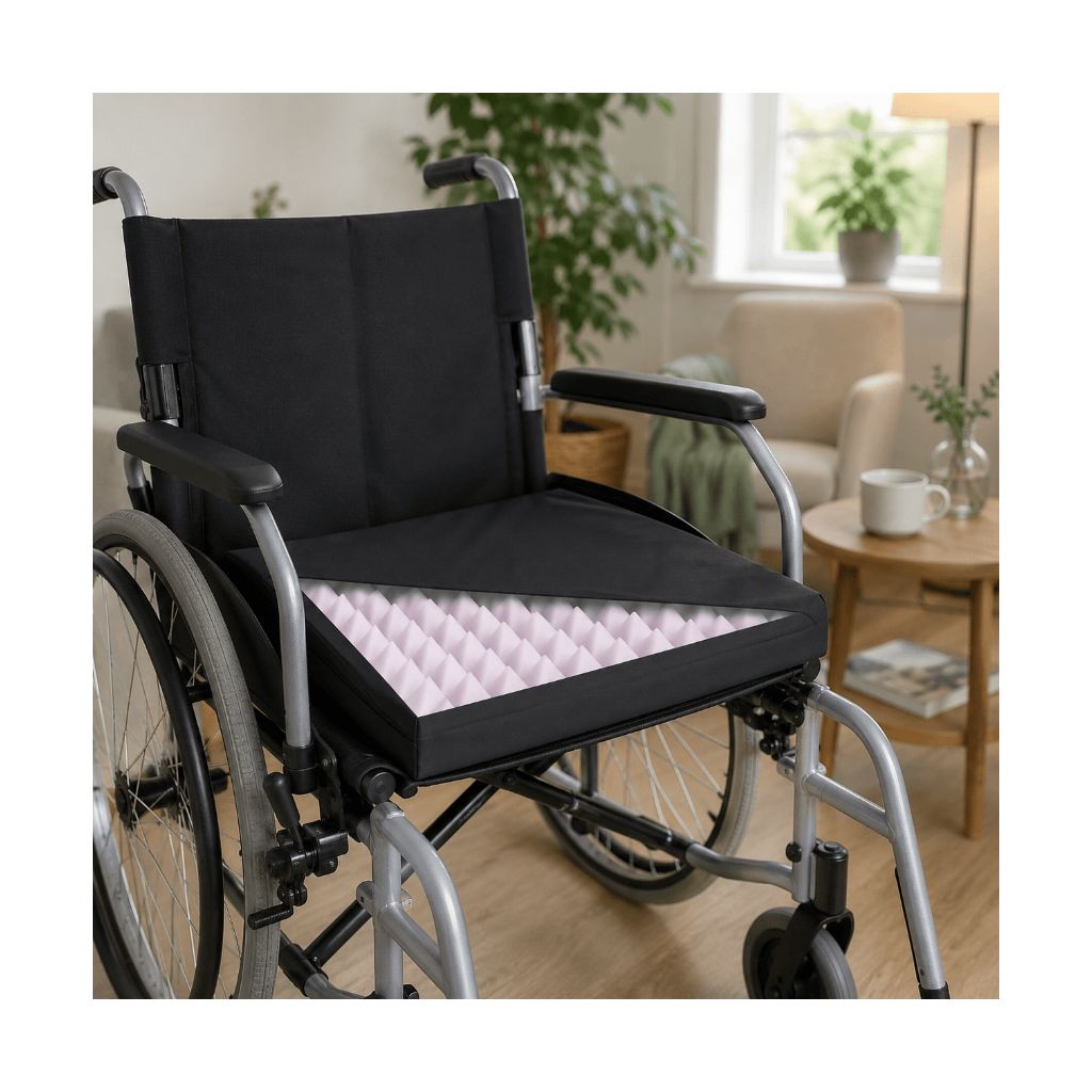 ERGO TIM | Drukontlastend rolstoelkussen met waterdichte hoes | 46 x 40 x 7 cm