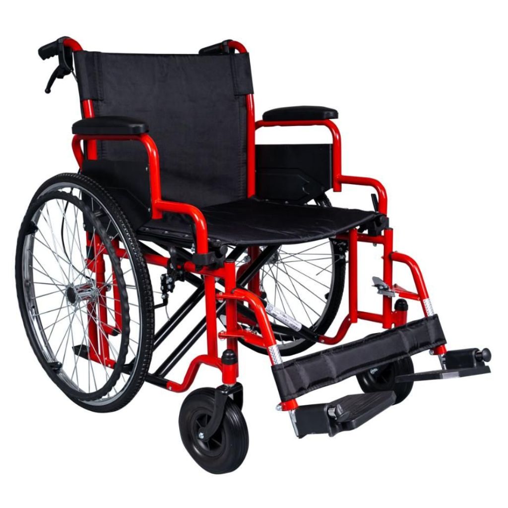 XL rolstoel | 182 kg | Zitbreedte 56 cm | Opvouwbaar
