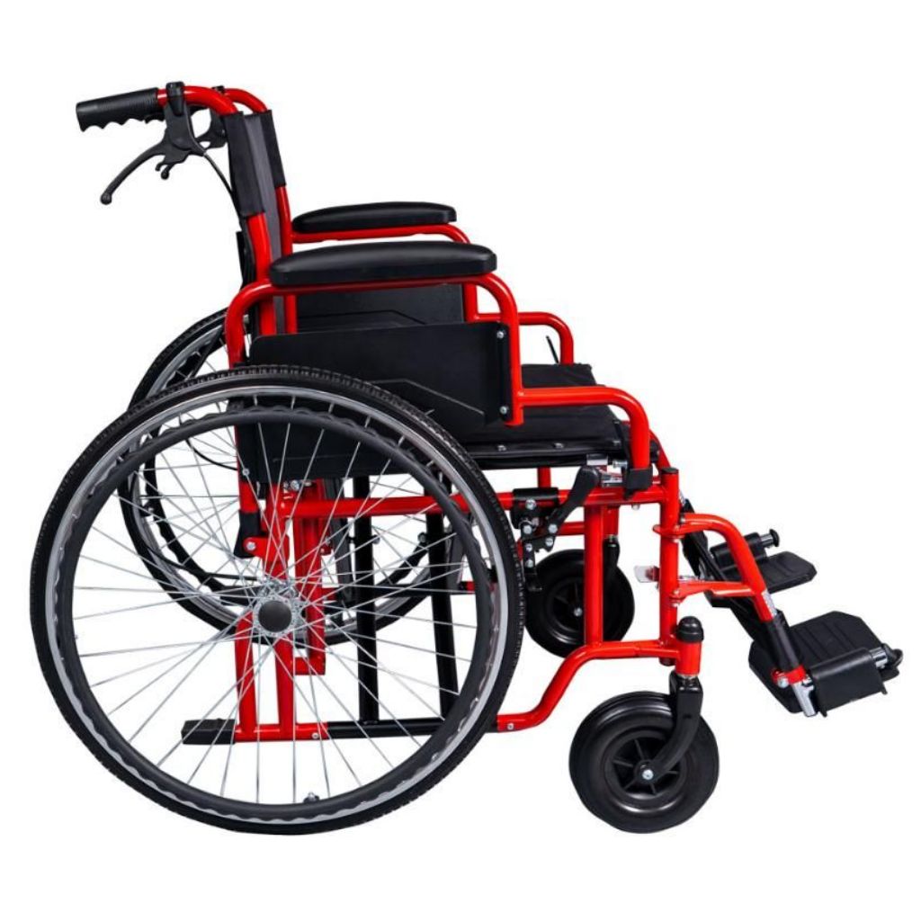 XL rolstoel | 182 kg | Zitbreedte 56 cm | Opvouwbaar