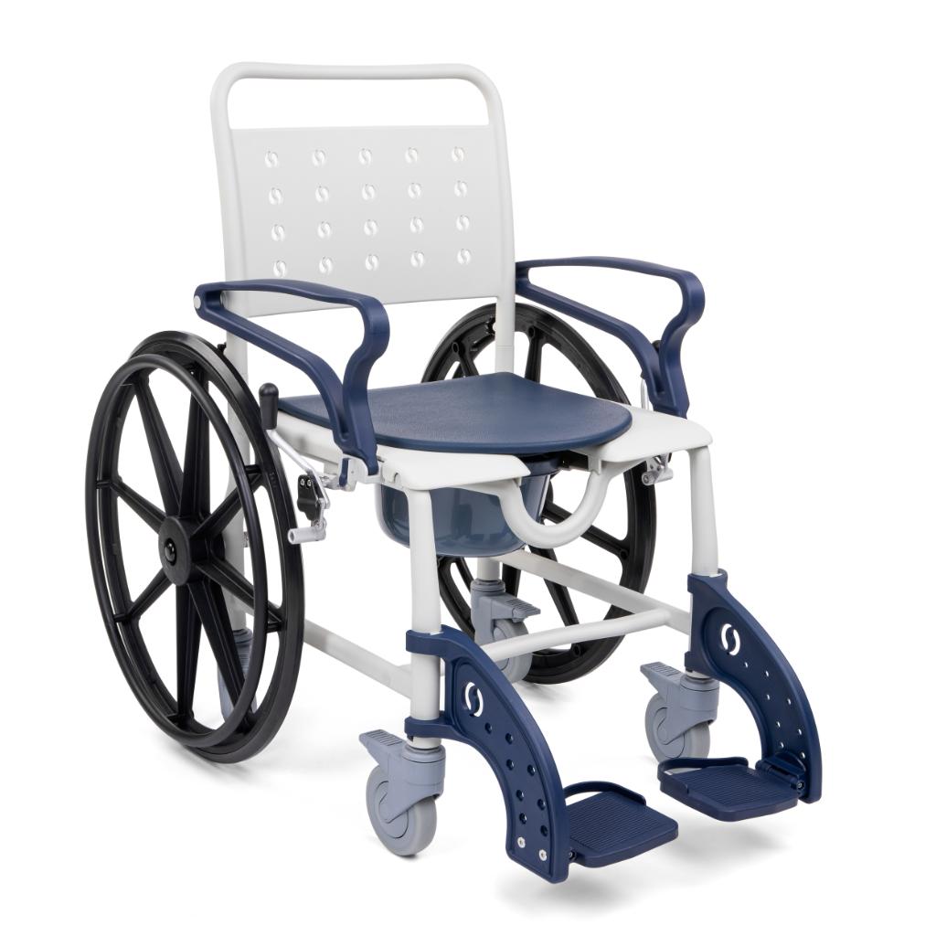 SANI TIM 1 | Rol-, transport-, toilet- en badstoel | 4 in 1
