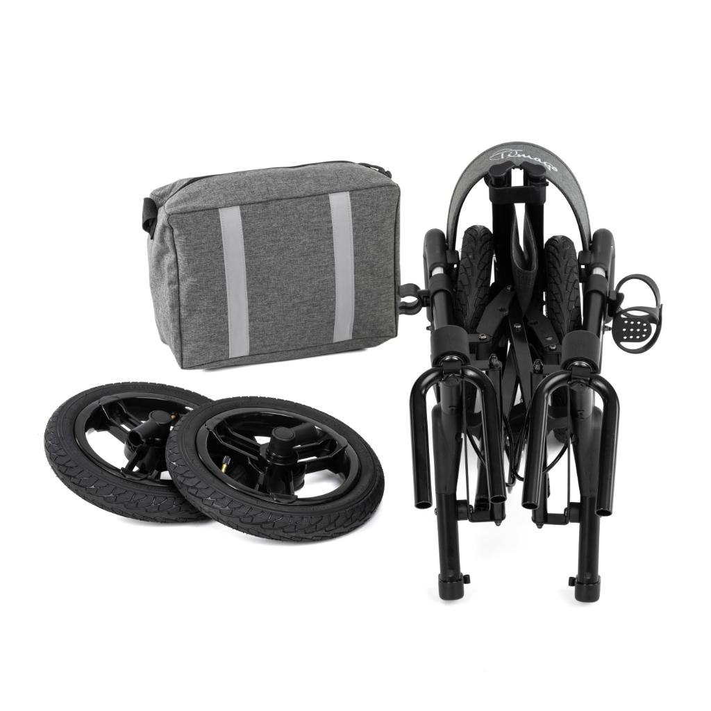 RANGER AIR BLACK rollator met luchtbanden | TIMAGO