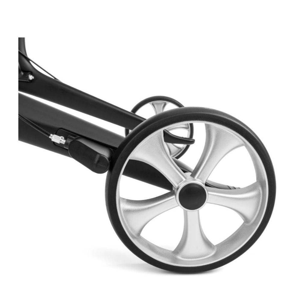 FUTURO BLACK | Koolstofvezelrollator 5,3 kg | Zachte wielen