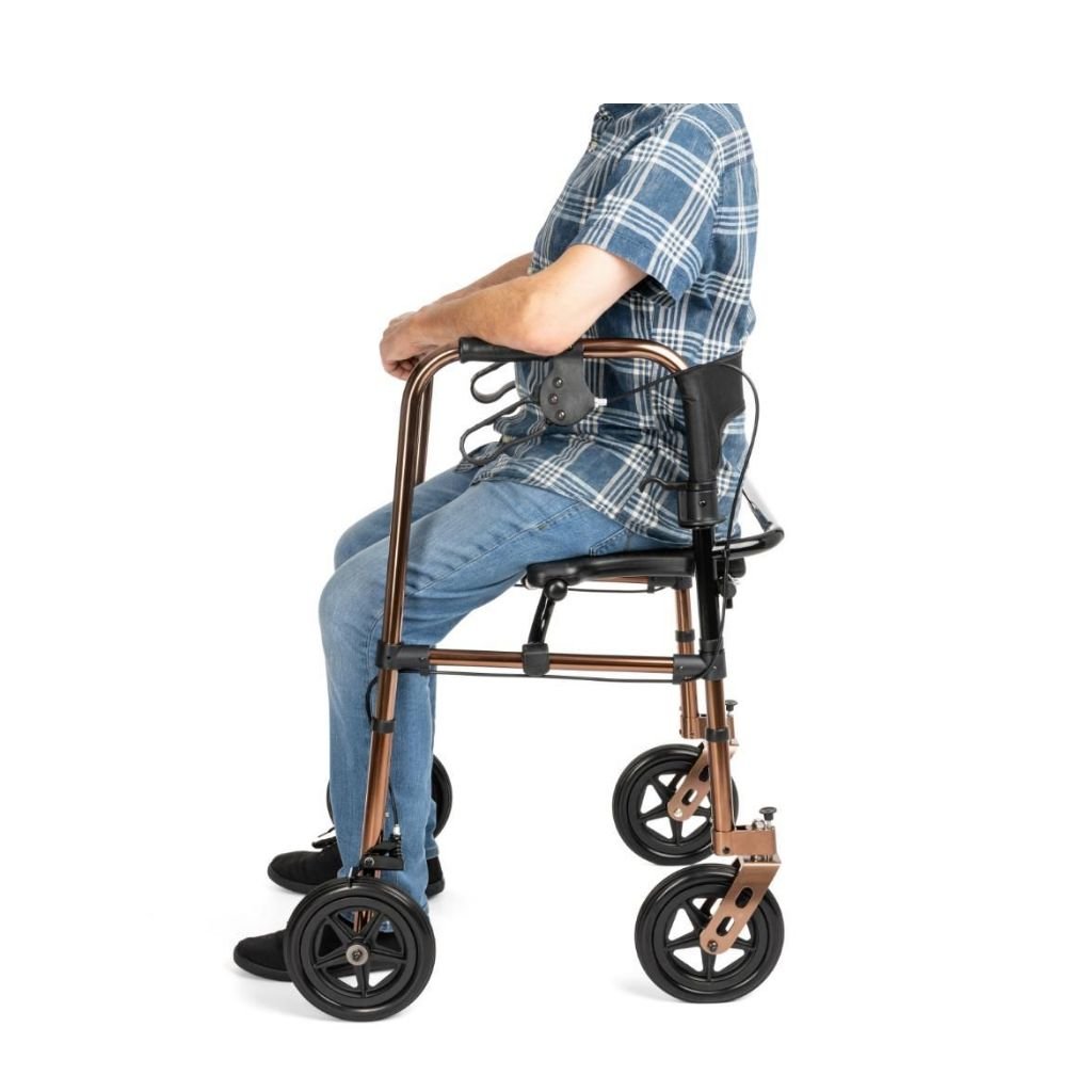 DEFENDER - 4 - 4-wielige rollator met zitting en remmen