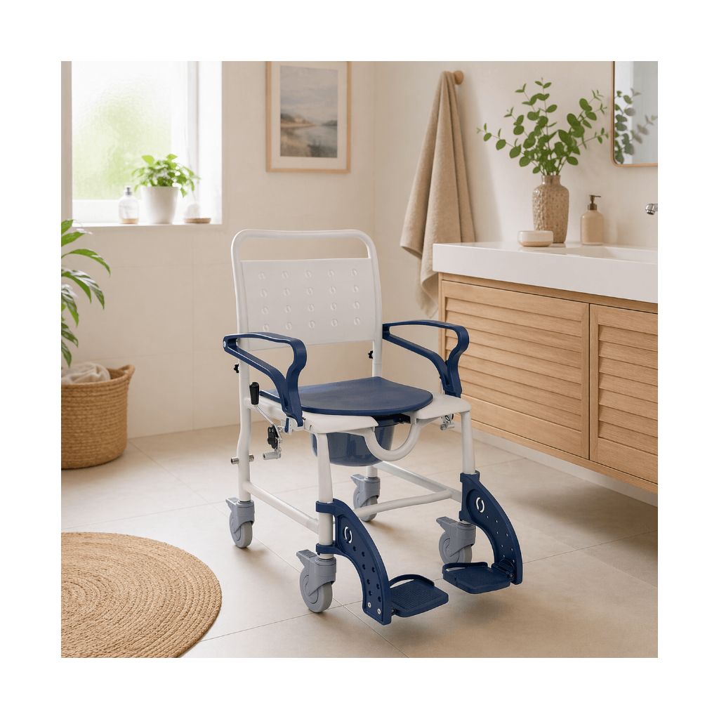 SANI TIM | 4 in 1 | Rij - , transport - , toilet - en badstoel