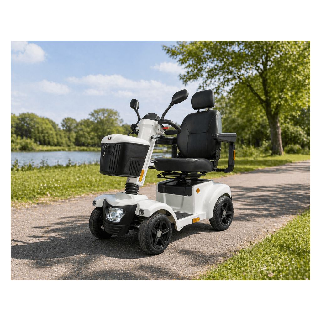 PERSEUS WHITE Elektrische scooter | 15 km/u | 55 km | Luchtbanden