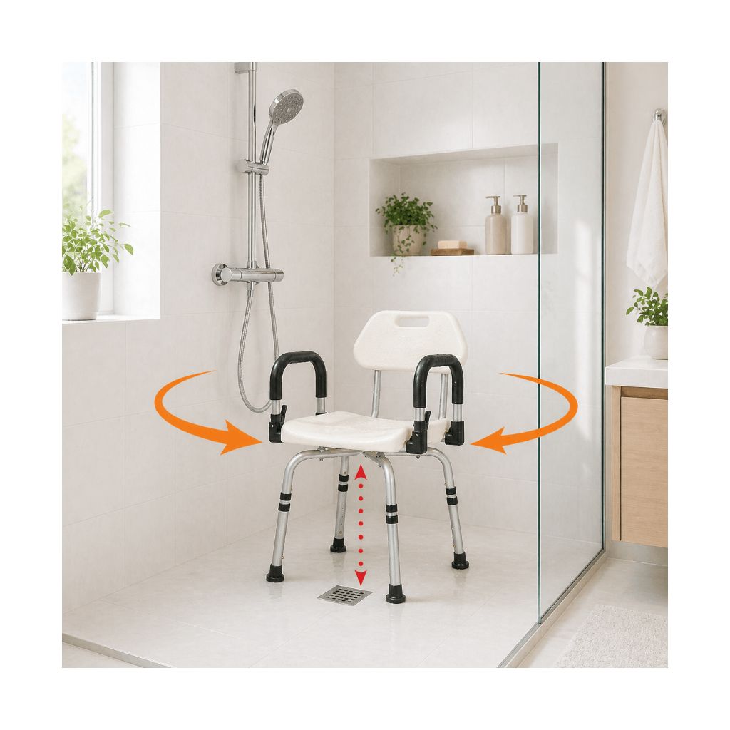 360 | Draaibare badstoel met arm- en rugleuning