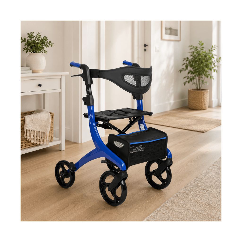 LORENZA Letvægtsrollator| Smart og praktisk design | 7,7 kg