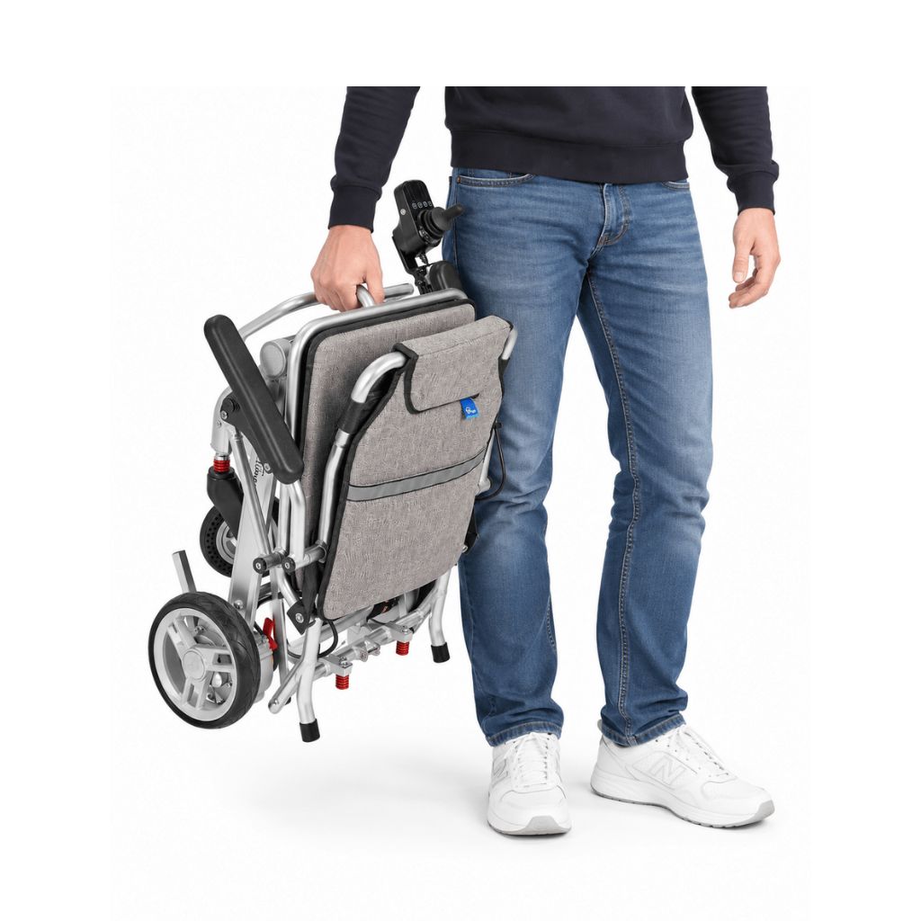 SMART TIM ultralicht elektrische rolstoel | 14,7 kg | Zilver