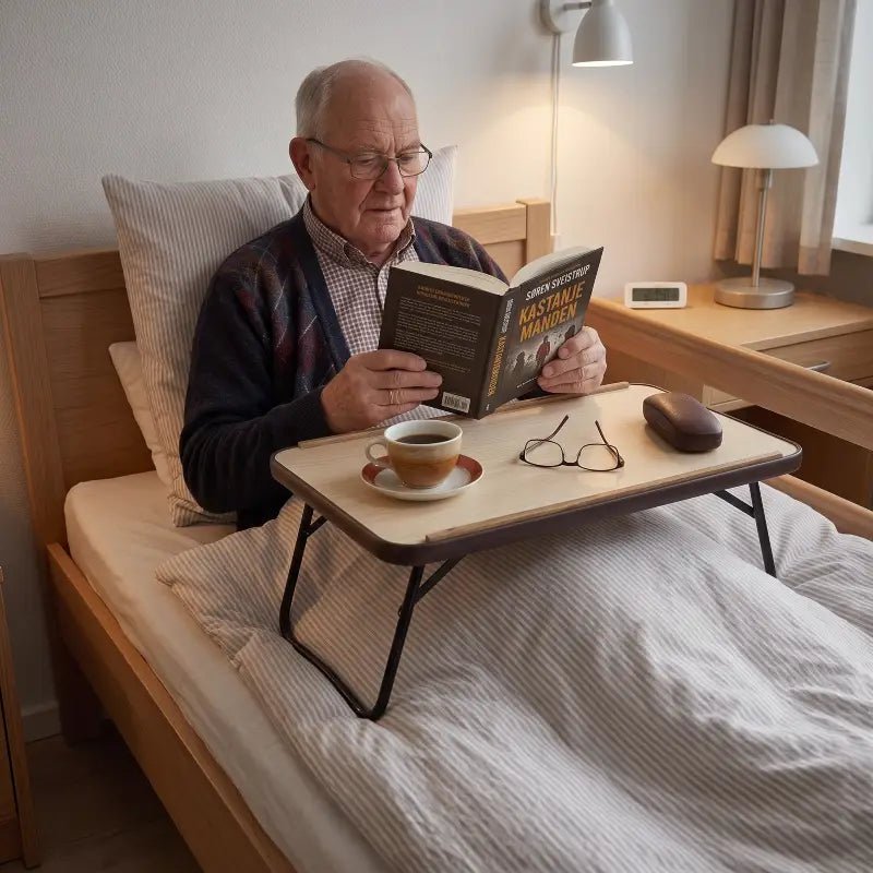 ALMA bedtafel met opvouwbare poten – ideaal voor bed & bank